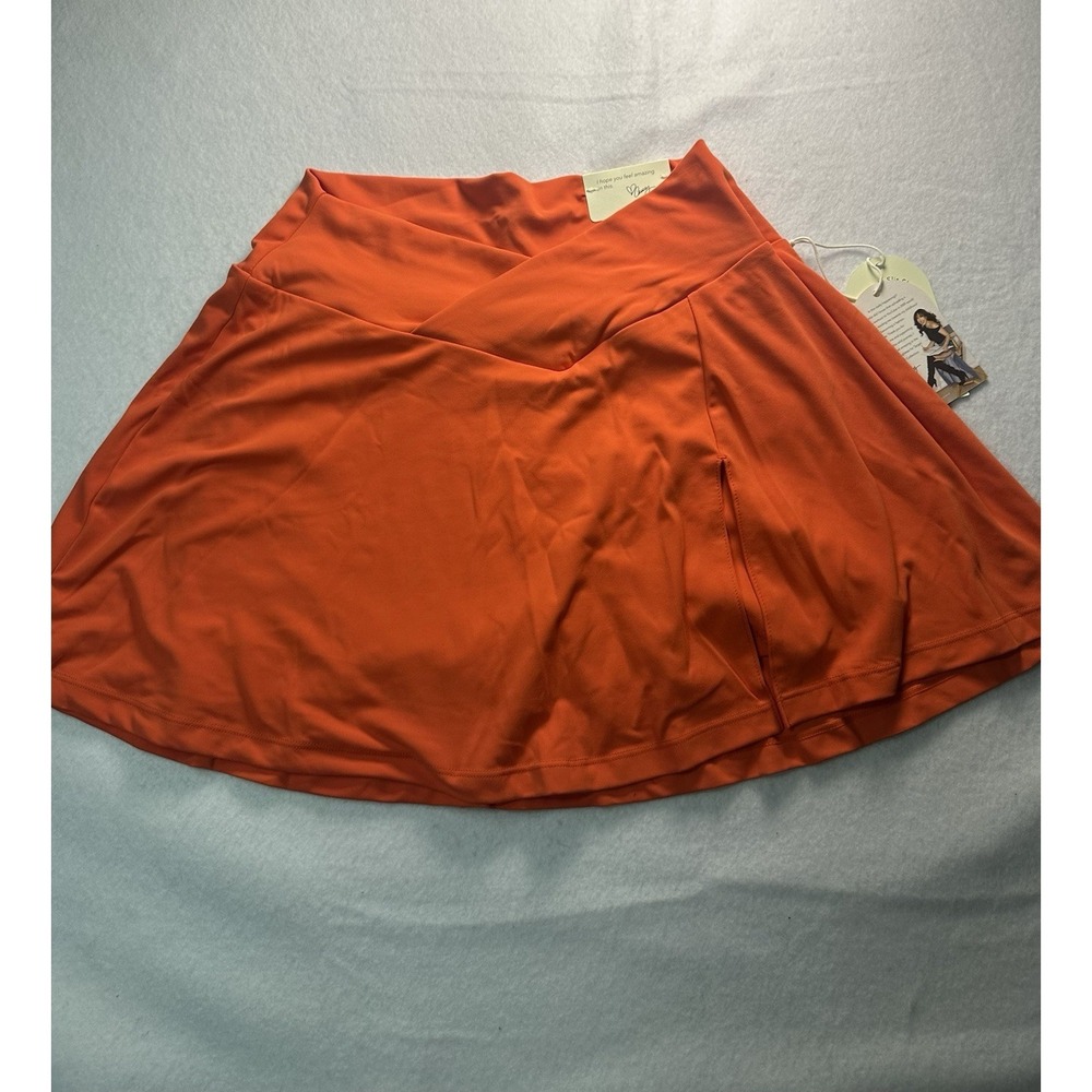 Logilates Women's Orange Skort Size Large NWT - Picture 2 of 12